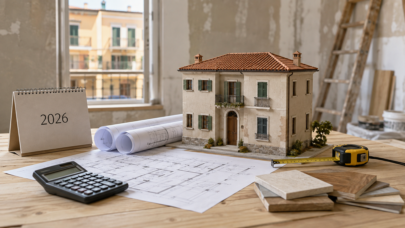 Modello di casa italiana, progetti e strumenti per la ristrutturazione con calendario 2026
